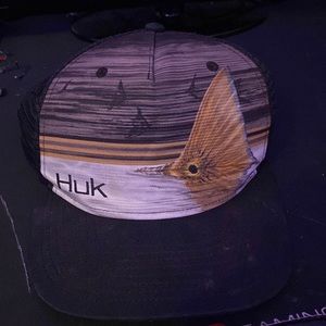 HUK snap back hat